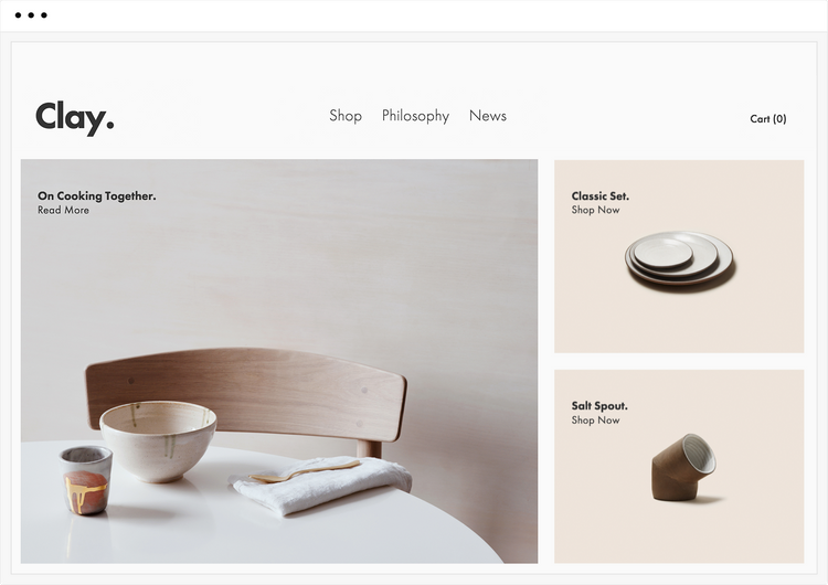 Tudor: A website template to market your lifestyle brand, design blog, or storytelling platform.
